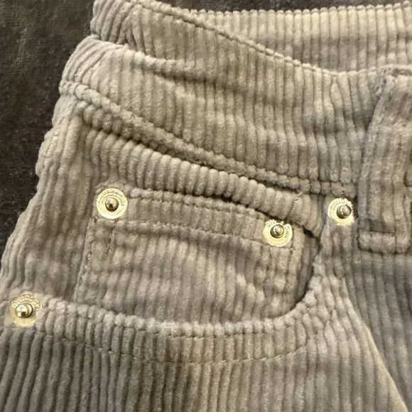 Divided Sz.4 Women's Corduroy Grey Pants 98% Cotton 2% Elastane NICE SOFT - Picture 6 of 12
